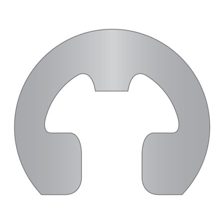 Rotor Clip External-E E-Clip, Stainless Steel Plain Finish, 0.094 in Shaft Dia RE-009-SS